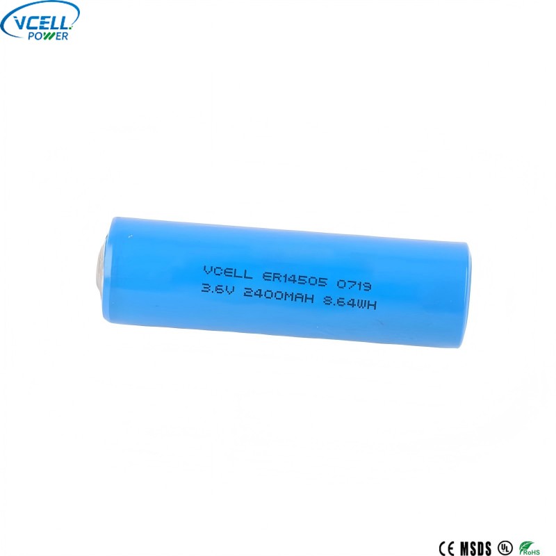ER14505 Bateria Li SOCL2 3,6 V 2400 mAh AA